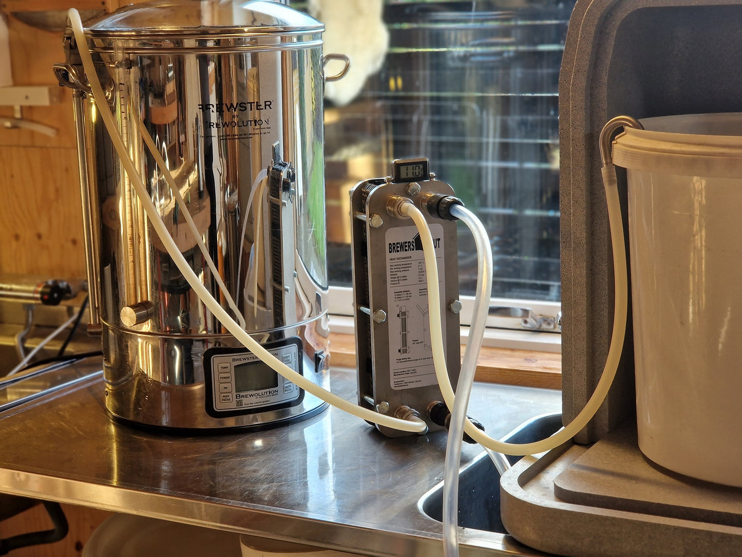 Heat Exchanger + 16 plates + Temperature Kit