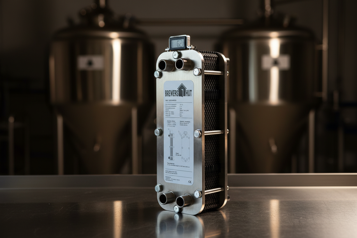 Adskillelig pladevarmeveksler til køling af urt | Veksleren kan erstatte den klassiske chiller, spiral køler eller modstrømskøler.