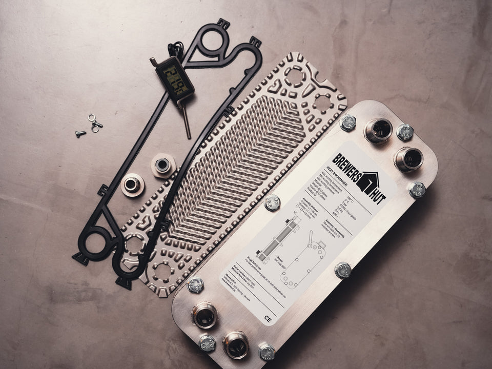 Modstrøms køle varmeveksler | Urt køling | Modstrømskøler | Ølbrygning