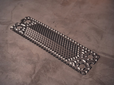 Køle veksler plade til adskillelig pladevarme veksler