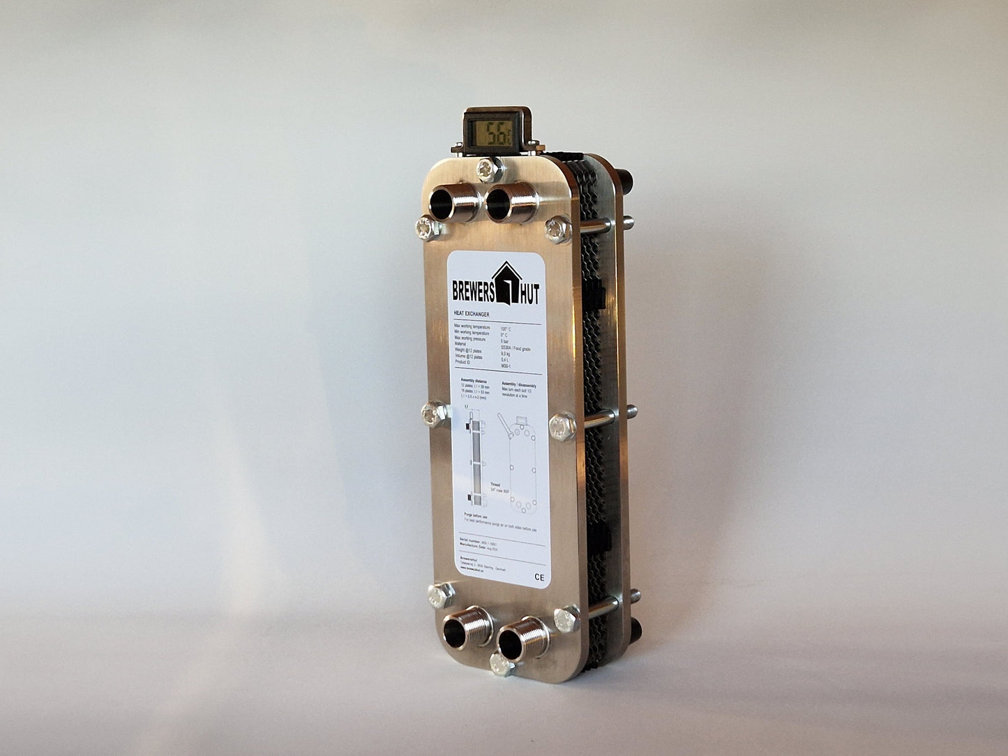 Heat Exchanger + 12 plates + Temperature Kit