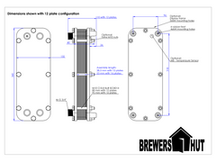 Adskillelig pladevarmeveksler til køling af urt | ølbrygning
